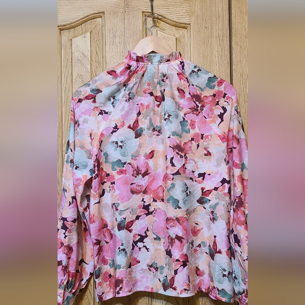 Easy Clothes Floral Ruffle Blouse - Picture 5 of 15